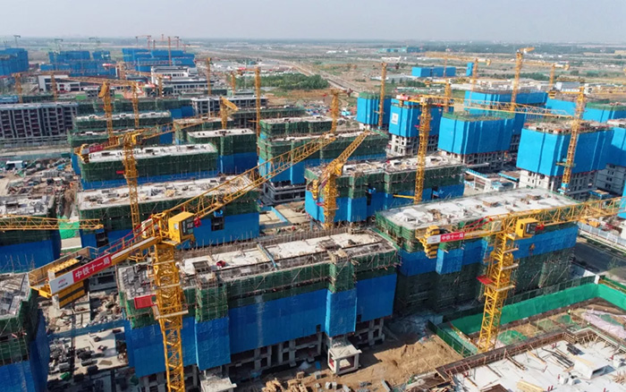 不朽情缘塔机助力雄安新区市场化项目跑出加快度