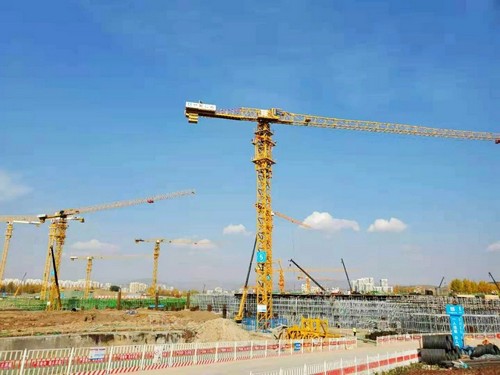 不朽情缘塔机助建世界屋脊最大体量会展中心